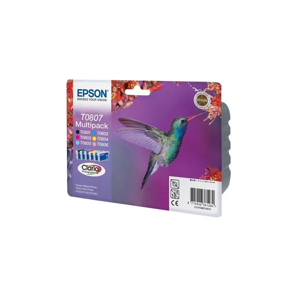 Črnilo EPSON T0807 Multipack original-0
