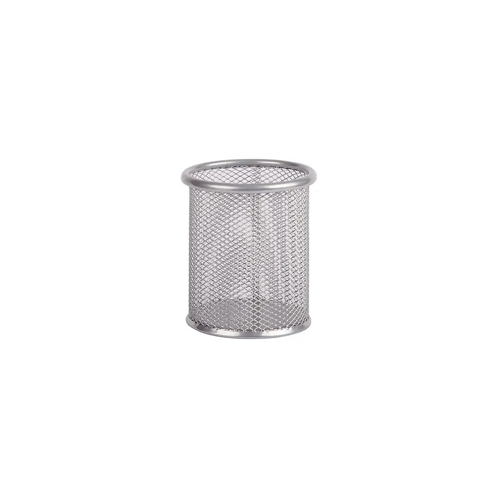 Lonček za pisala iz žice fi 90x100mm JS802 srebrn-1
