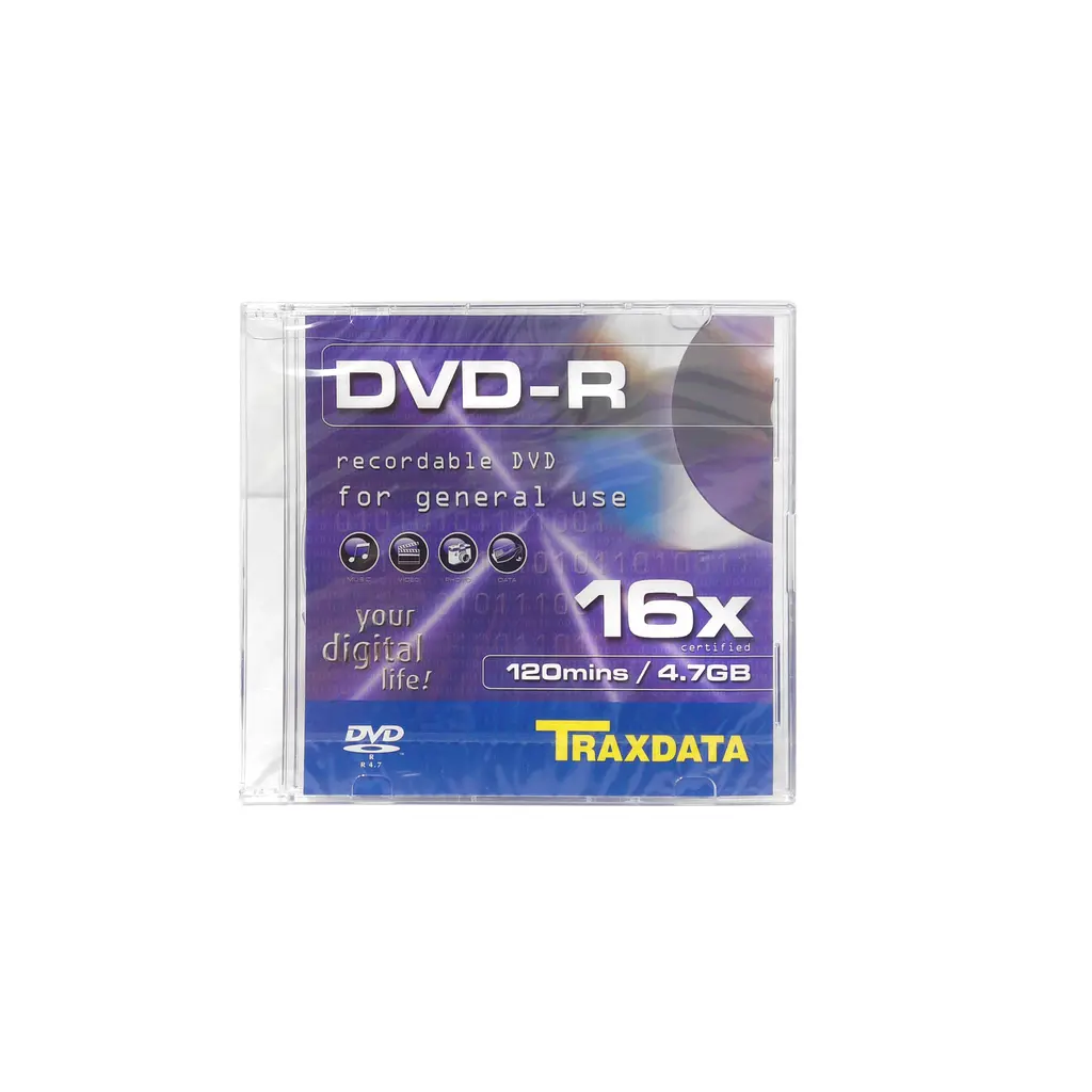 DVD-R medij TRAXDATA 4.7GB 16x speed slim box-0