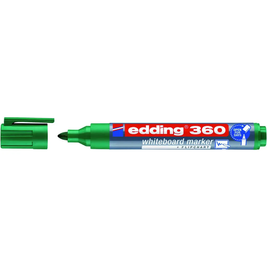 Marker za belo tablo 1,5-3mm Edding 360 okrogla konica zelen-2