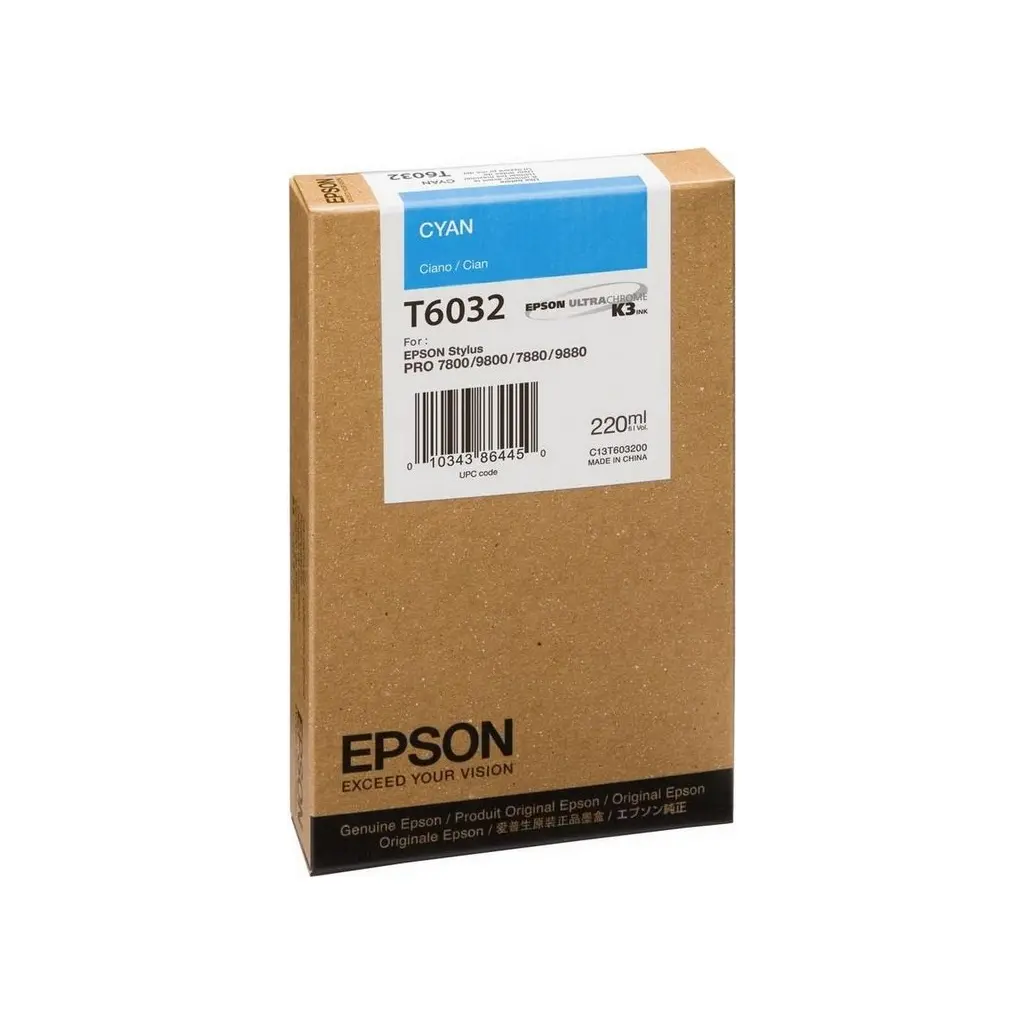 Črnilo EPSON T603200 Cyan original-1