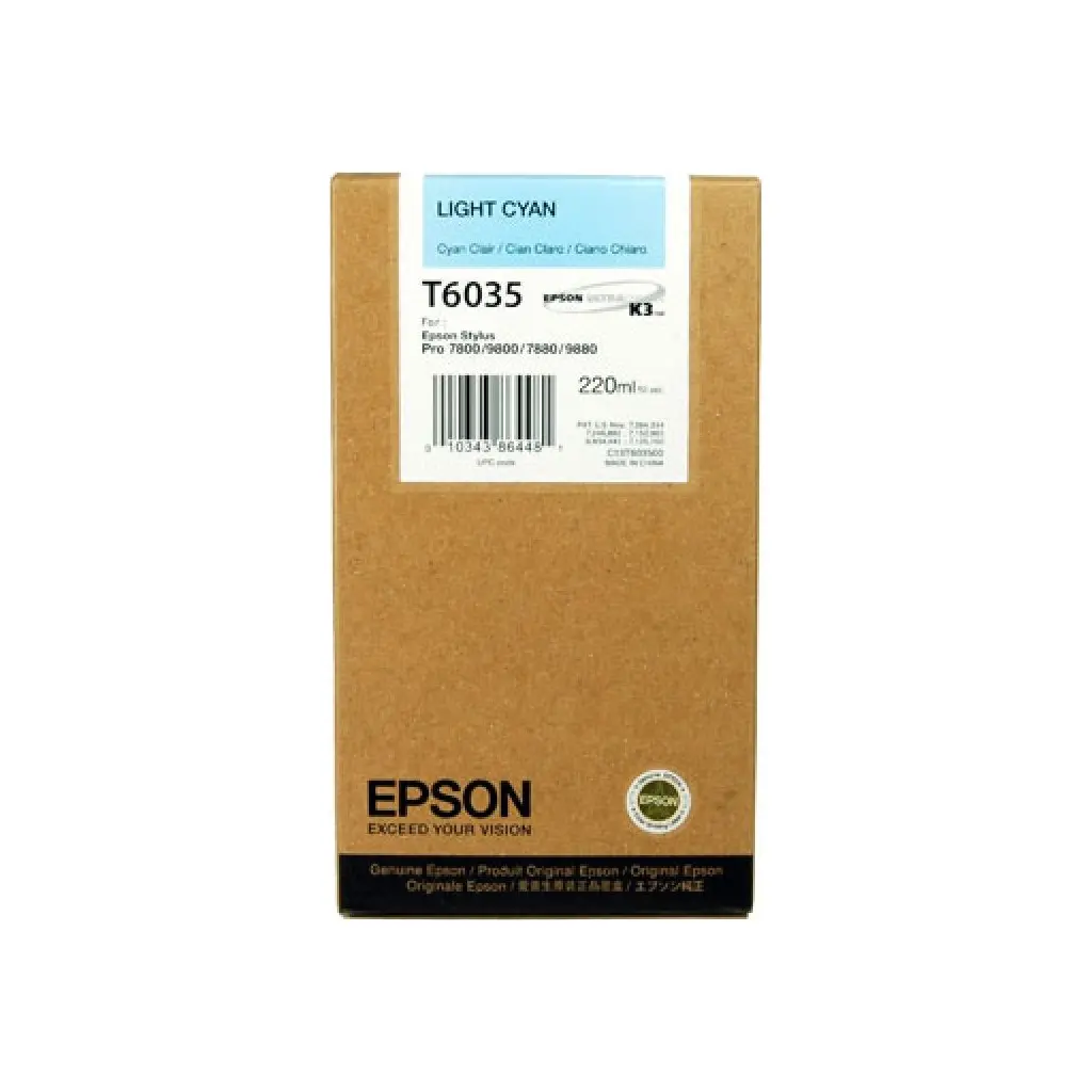 Črnilo EPSON T603500 Light Cyan original-0