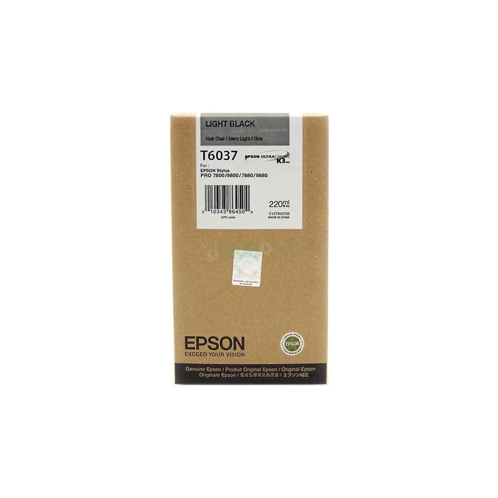 Črnilo EPSON T603700 Light Black original-0
