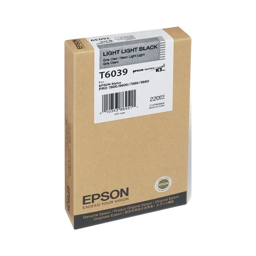 Črnilo EPSON T603900 Light Light Black original-0