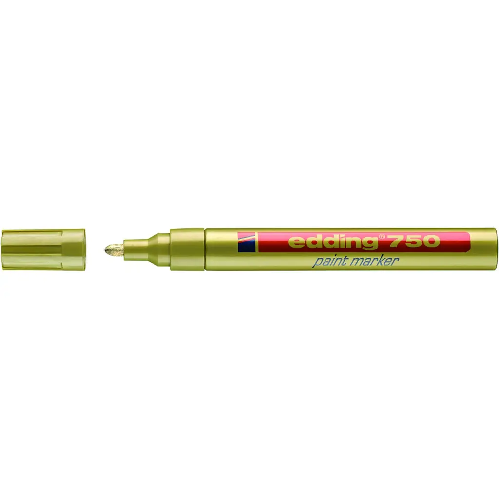 Marker permanentni lakirni 2-4mm Edding 750 okrogla konica zlat-2