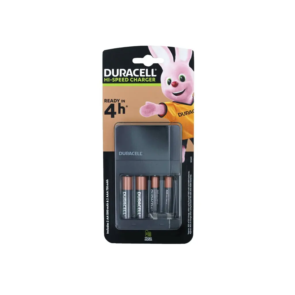 Polnilec baterij DURACELL CEF 14 + 2 kos. baterija AA 1300mAh NiMH-2
