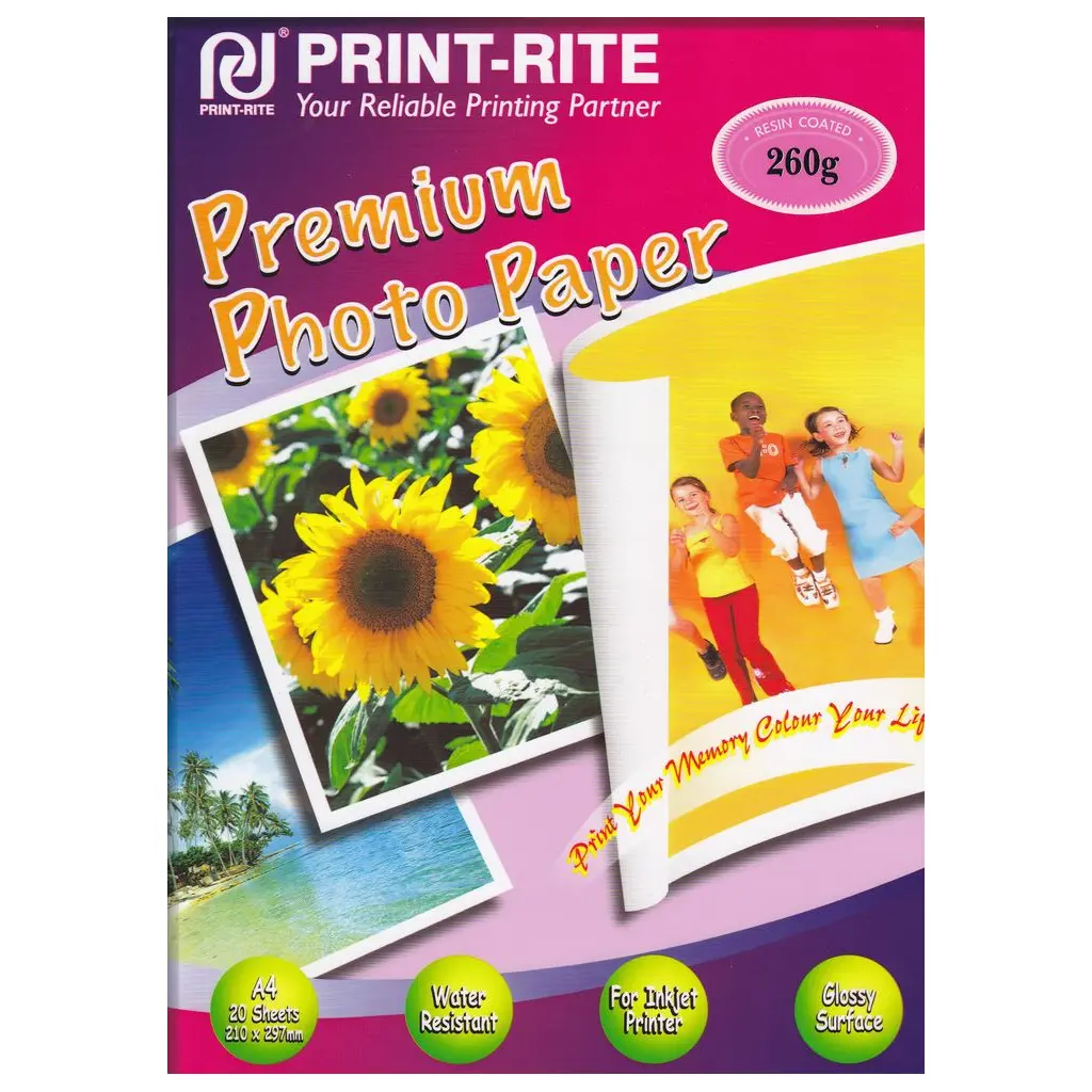 Papir PRINT RITE A4 260g/m2 Premium Photo Paper Resin Coated 20 listov-0