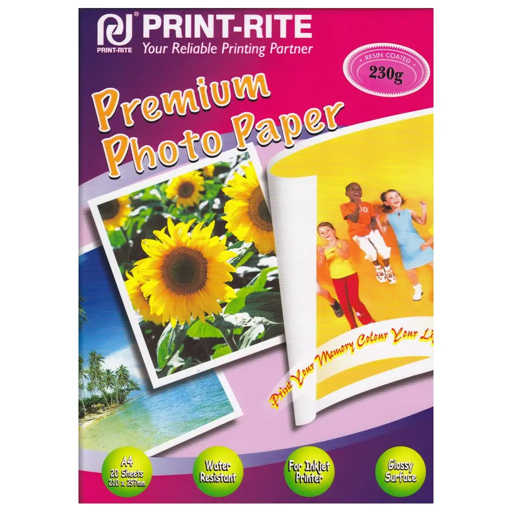 Papir PRINT RITE A4 230g/m2 Premium Photo Paper Resin Coated 20 listov-0