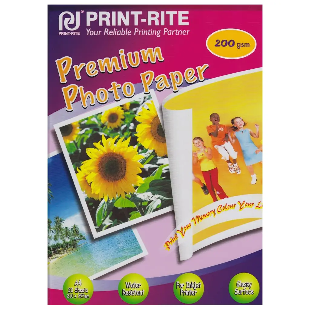 Papir PRINT RITE A4 200g/m2 Premium Photo Paper 20 listov-0