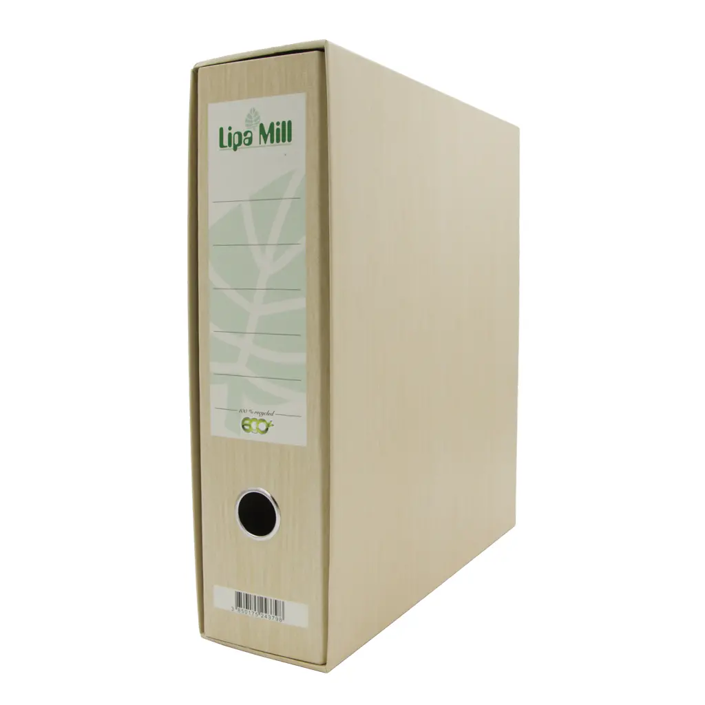 Registrator A4 širok Lipa Mill natur s škatlo-0