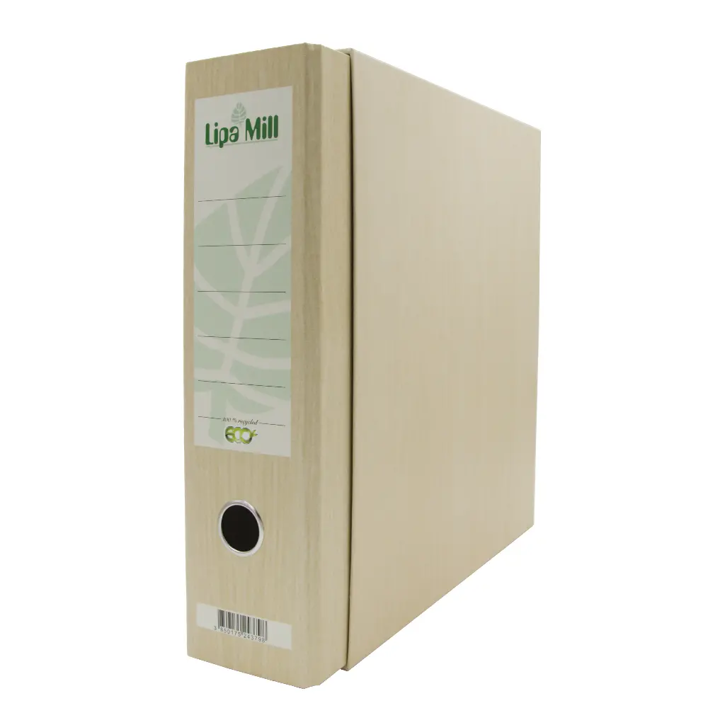 Registrator A4 širok Lipa Mill natur s škatlo-1