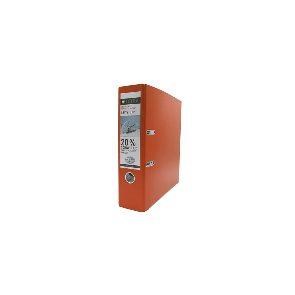 Registrator samostoječ A4 širok Leitz 1010 oranžen brez škatle-3