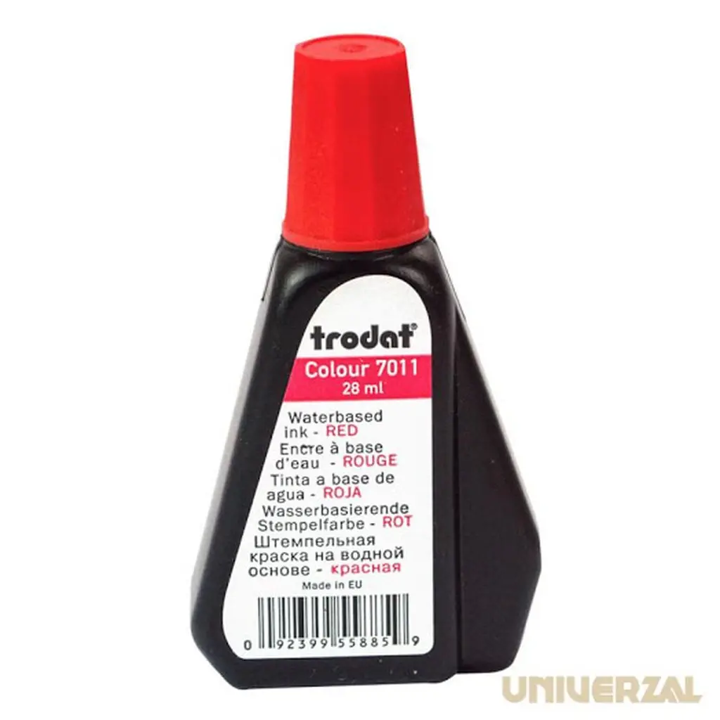 Barva za štampiljko 28ml Trodat 7011 rdeča-0