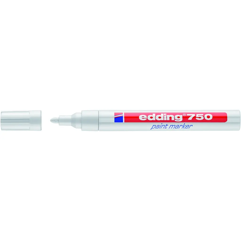 Marker permanentni lakirni 2-4mm Edding 750 okrogla konica bel-2
