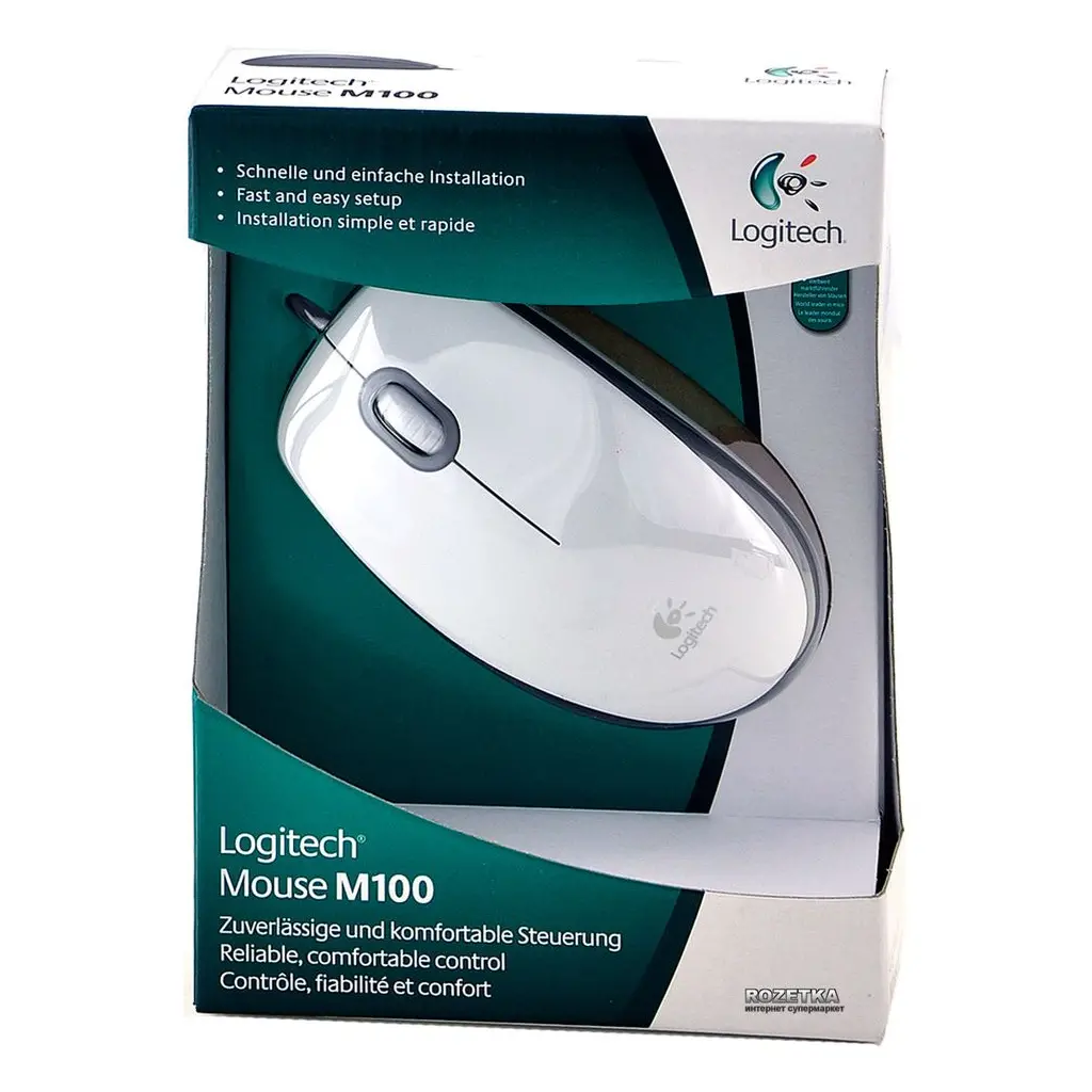 Miška LOGITECH M100 White - USB-0