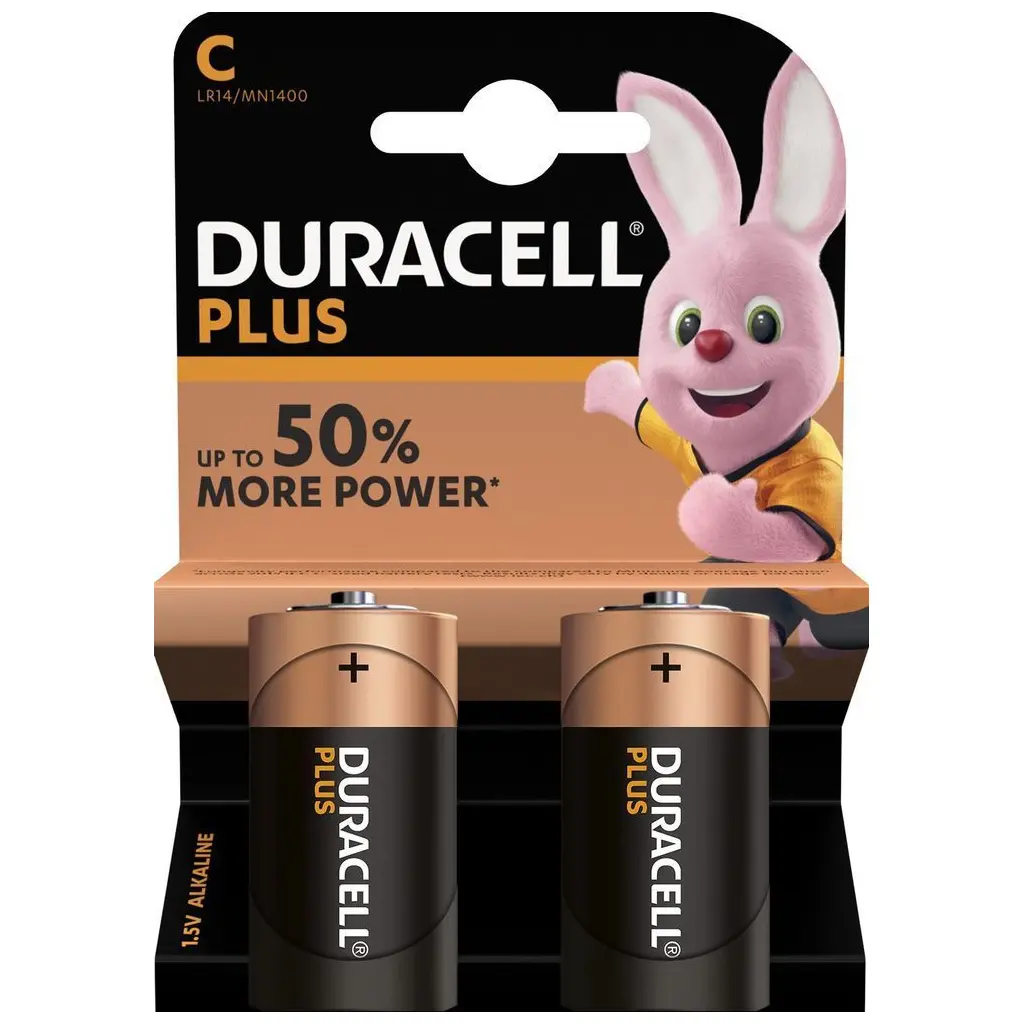 Baterija DURACELL Plus C + 100% extra life 2/1 2/1-0