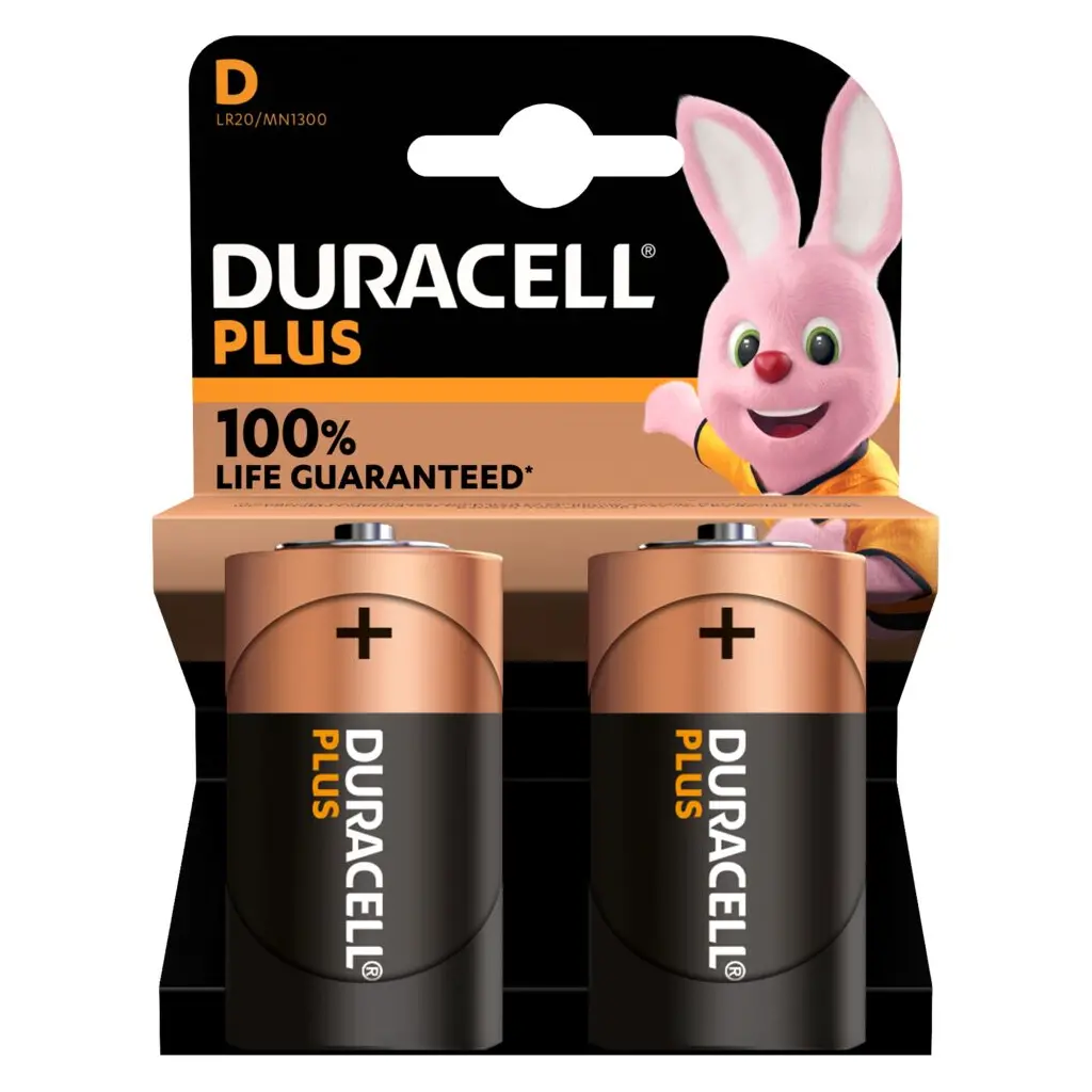 Baterija DURACELL D Plus LR20 2/1-2