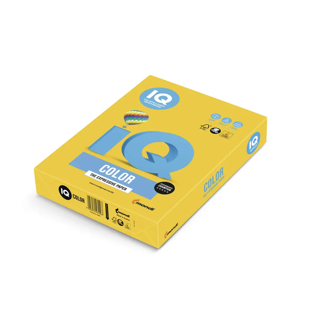 Papir fotokopirni color A4  80gr Mondi IQ intensive SY40 500/1 zlato rumen-0