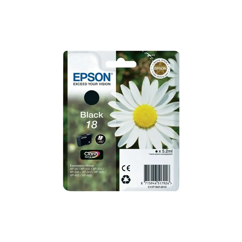Črnilo EPSON T1801 Black 18 original-1