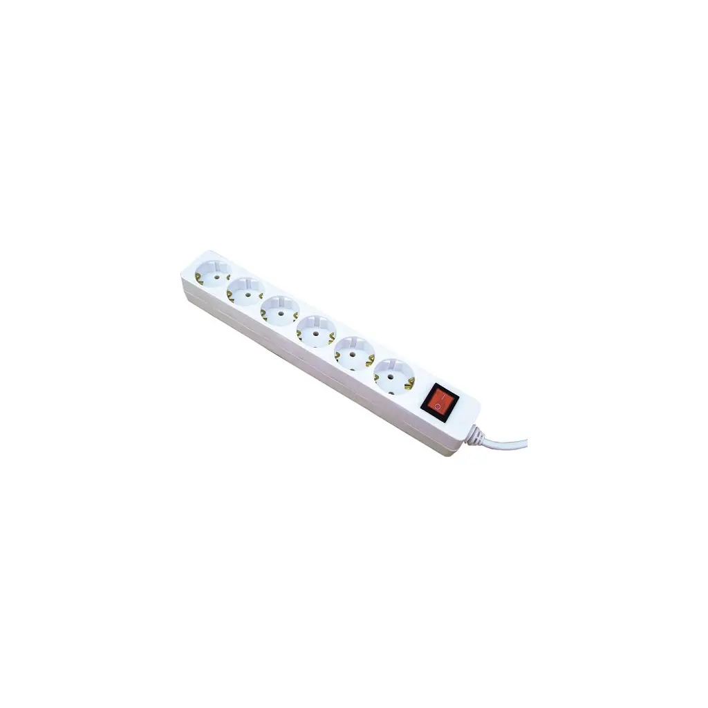 Kabelski podaljšek šuko-M=> 6x šuko-Ž  3m s sklopko 16A 250V 3500W 0837-1