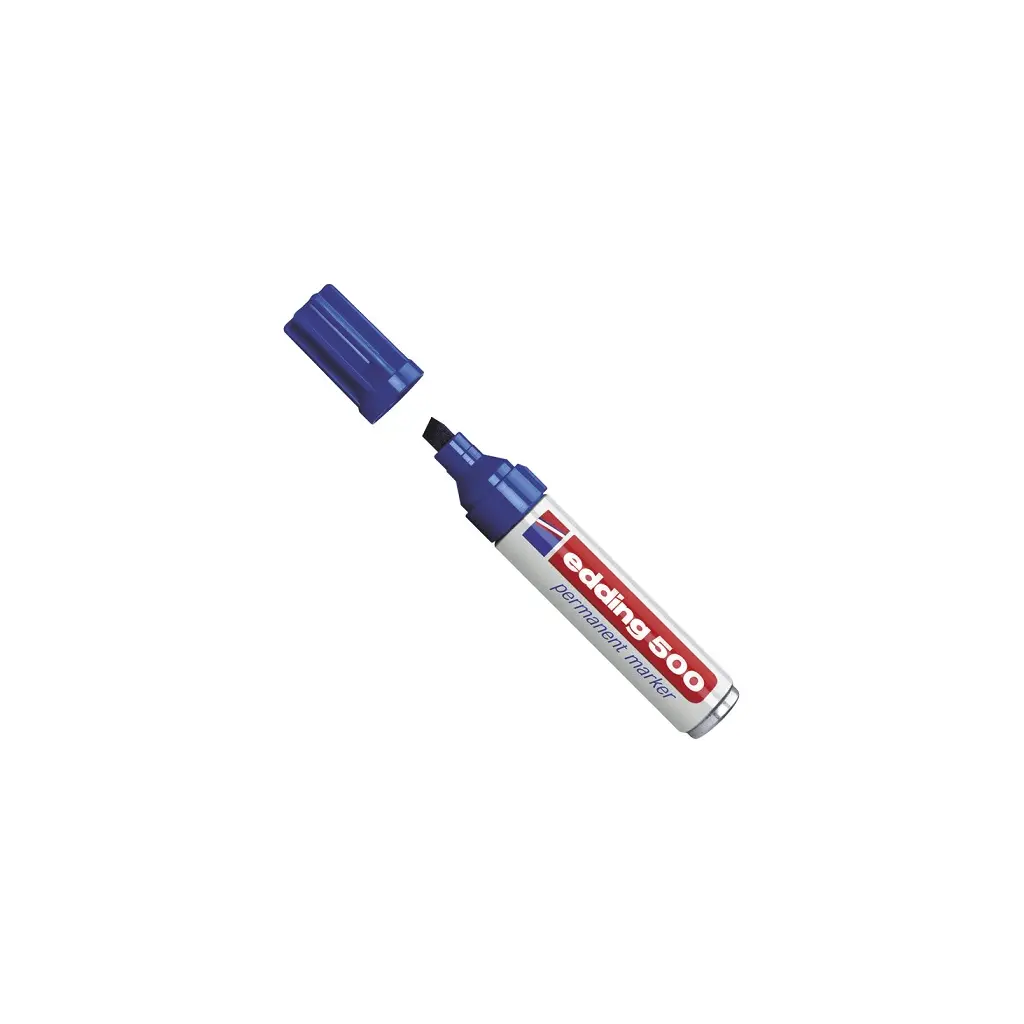 Marker permanentni 2-7mm Edding 500 prirezana konica moder-1