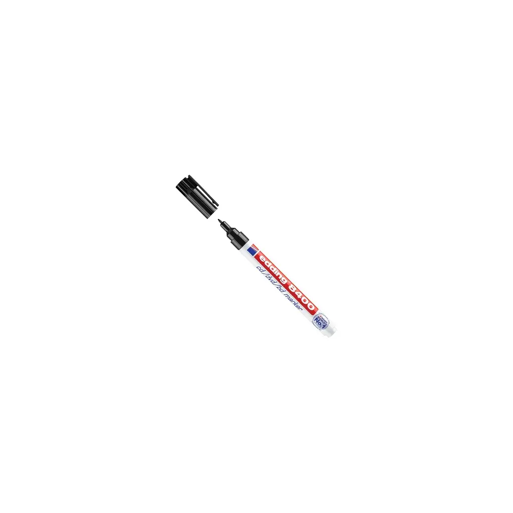Marker permanentni 0,5-1mm CD/DVD  Edding 8400 črn-0