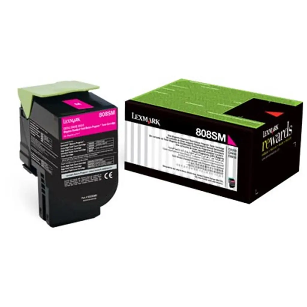 Toner LEXMARK CX310/ 410/ 510 Magenta 808SM original-0