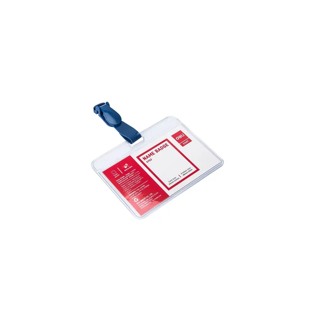 Etui za ID kartice  90x54mm s PVC kljukico Deli 5752 10/1-2
