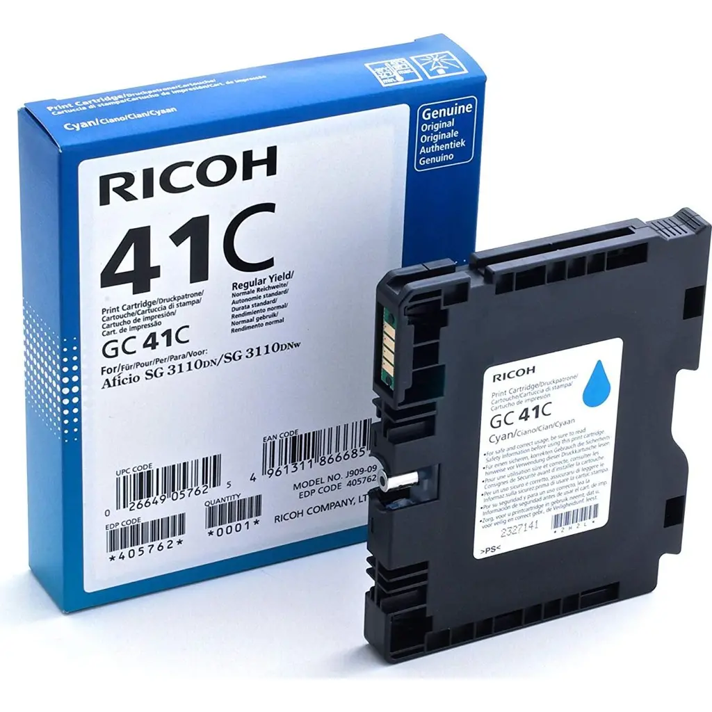 Črnilo RICOH GC 41C - Cyan original-0