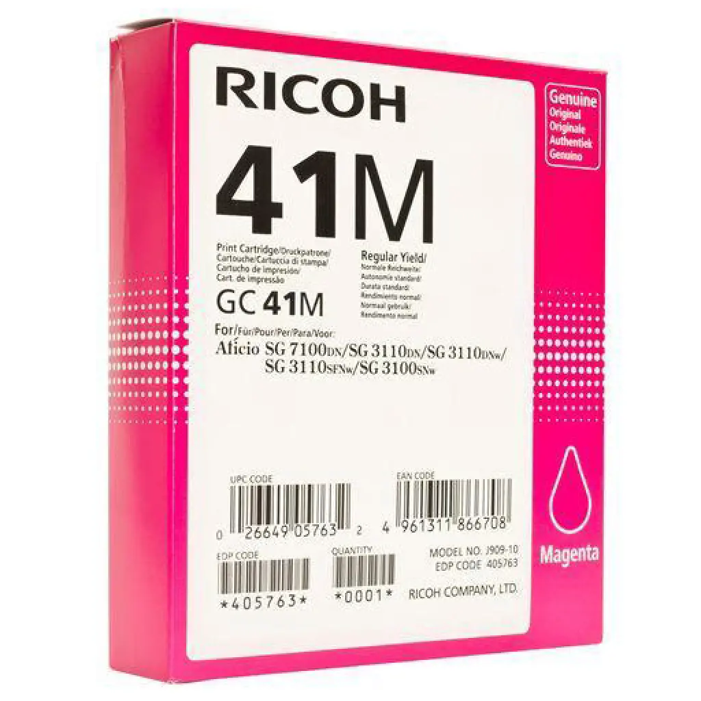 Črnilo RICOH GC 41M - Magenta original-0