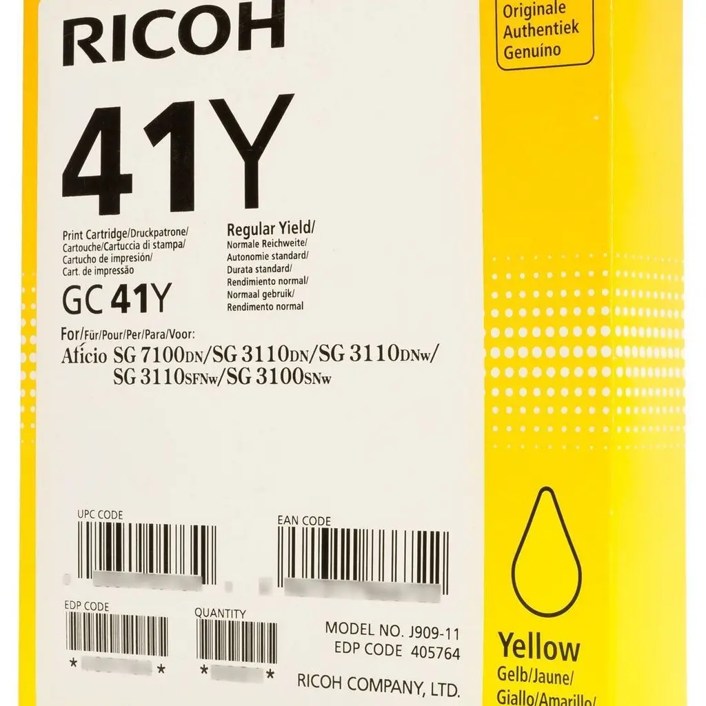 Črnilo RICOH GC 41Y - Yellow original-0