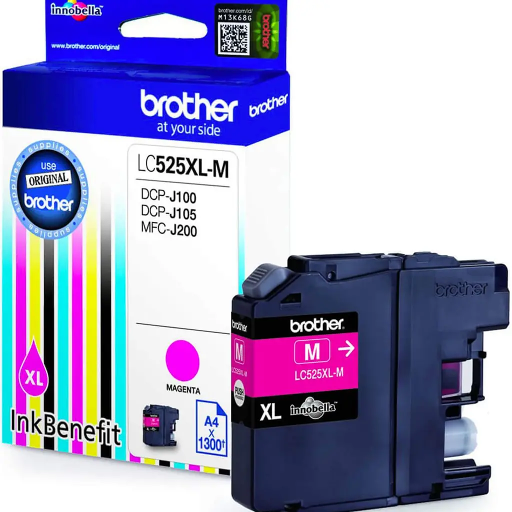 Črnilo BROTHER LC-525XL Magenta original-1