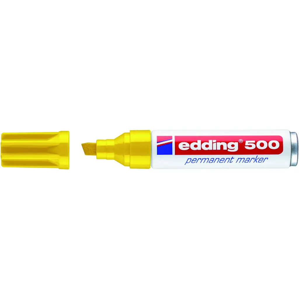 Marker permanentni 2-7mm Edding 500 prirezana konica rumen-2