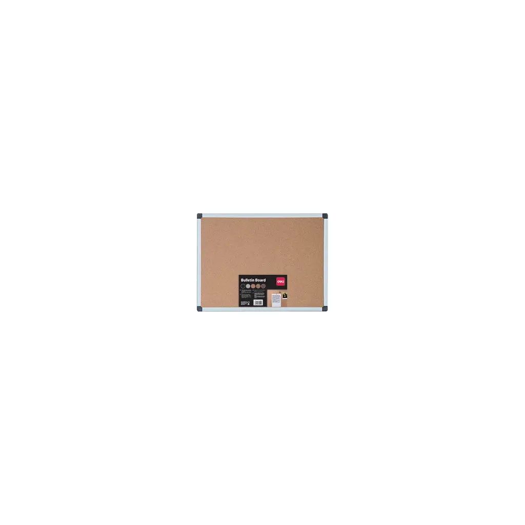 Tabla iz plute stenska  90x60cm Deli E39053 aluminijast okvir-1