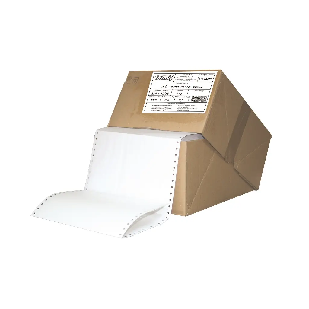 Papir računalniški 234x12/6 1+3 bianco Stimy-1