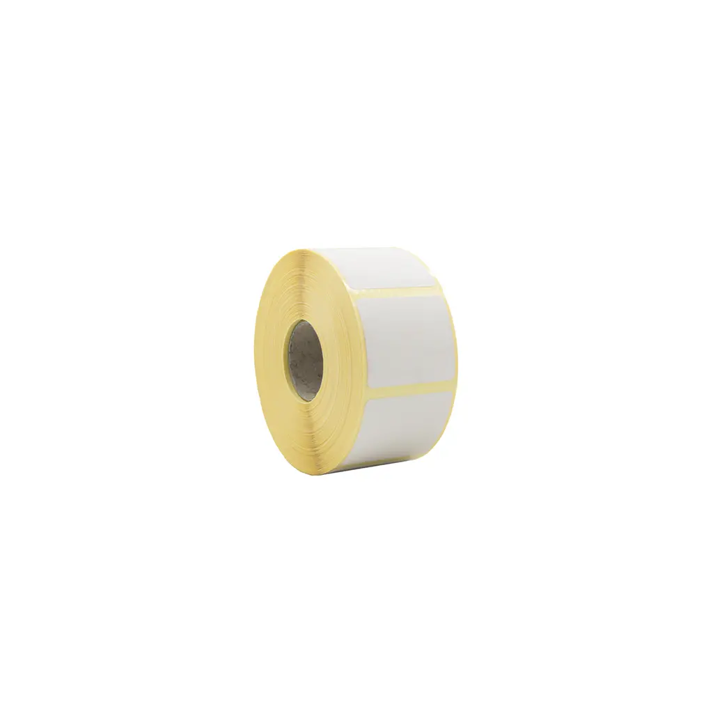 Etiketa termo v roli cenovna  30x30 s perforacijo 1000/1 fi25 razmik 4,13-1