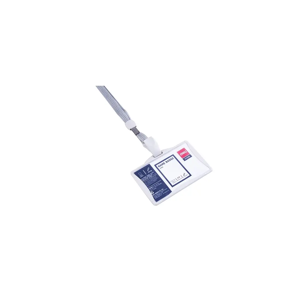 Etui za ID kartice  85x53mm Deli 5744 siva vrvica 1/1-2