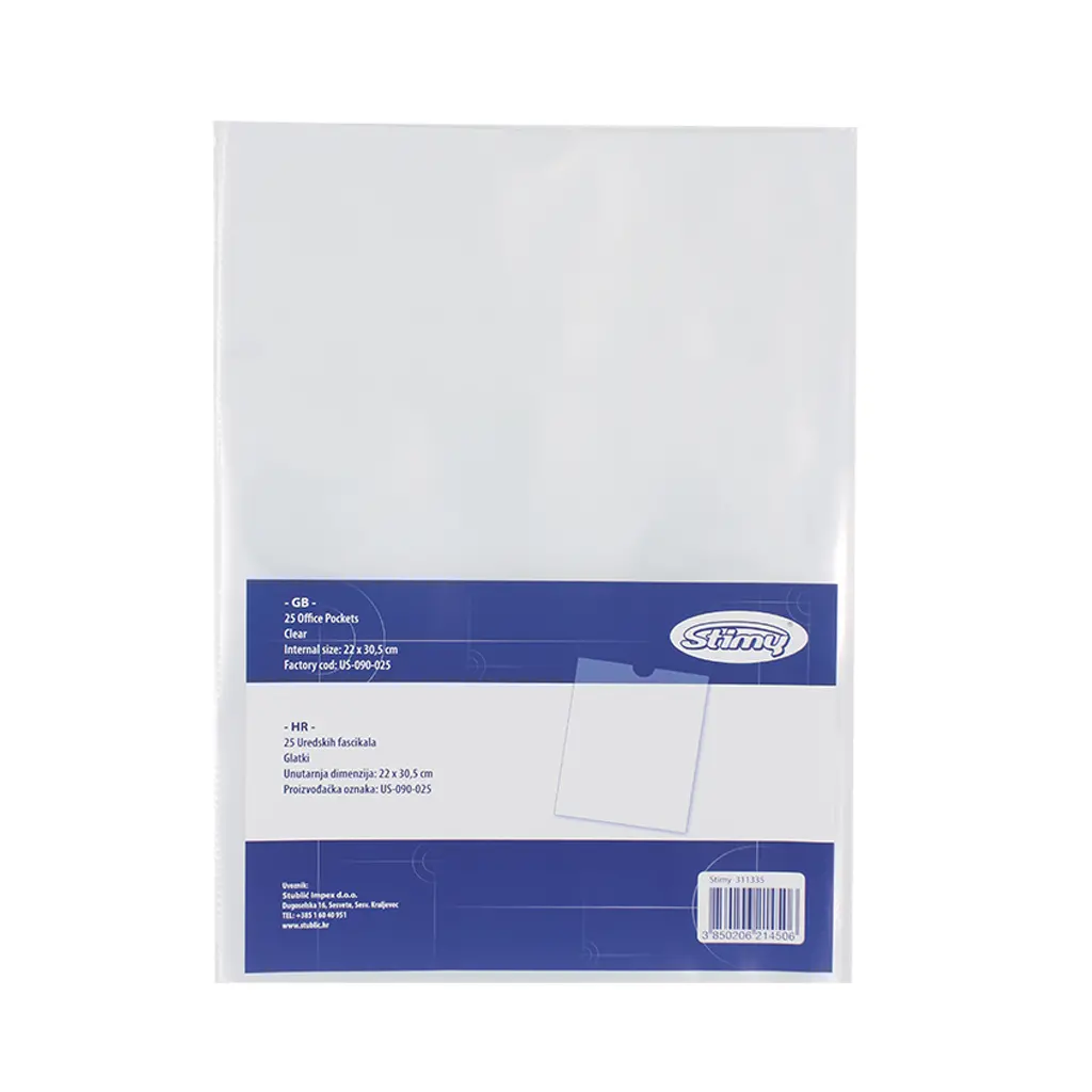 Mapa PVC U A4 90mic 220x305 US090-025 25/1 sijaj-0