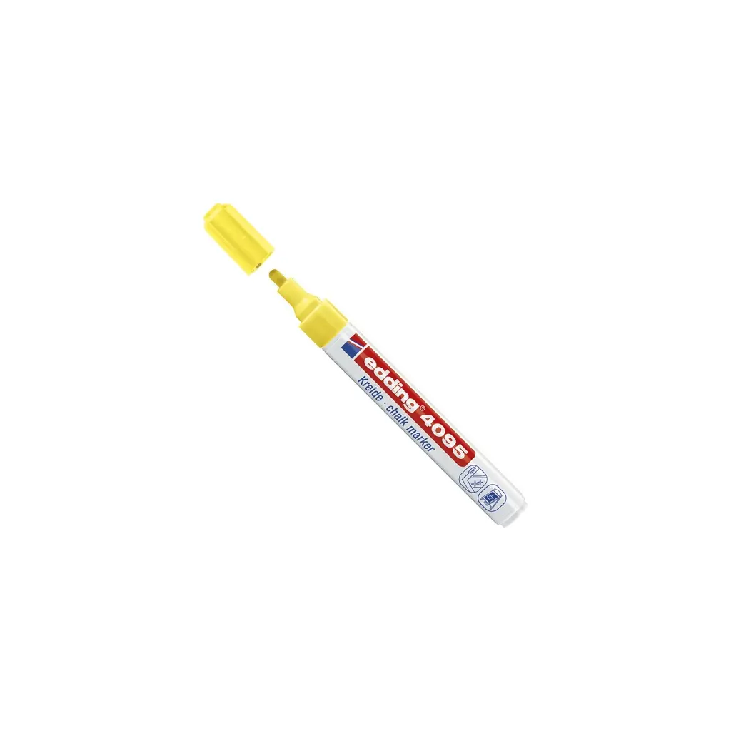 Marker za steklo 2-3mm ne permanenten Edding 4095 okrogla konica rumen-1