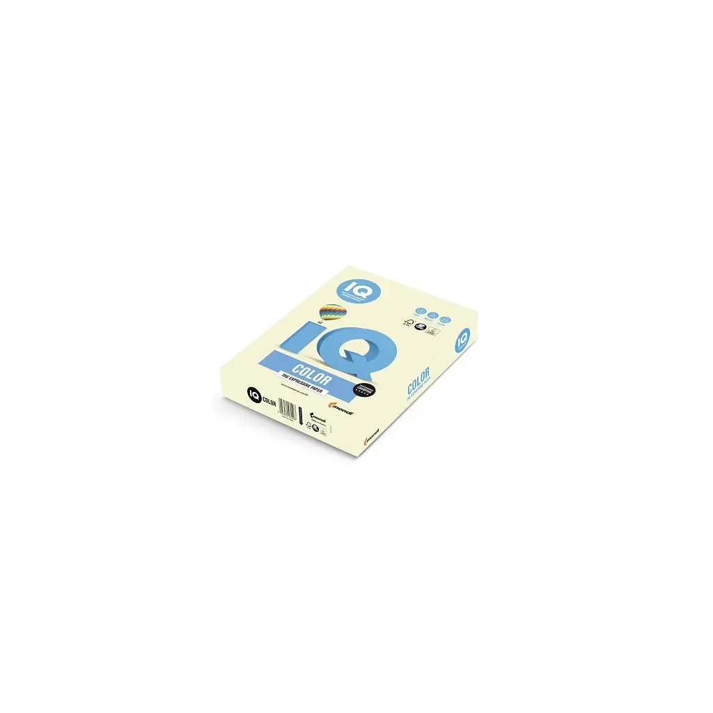 Papir fotokopirni color A4  80gr Mondi IQ pastel BE66 500/1 vanilla-1