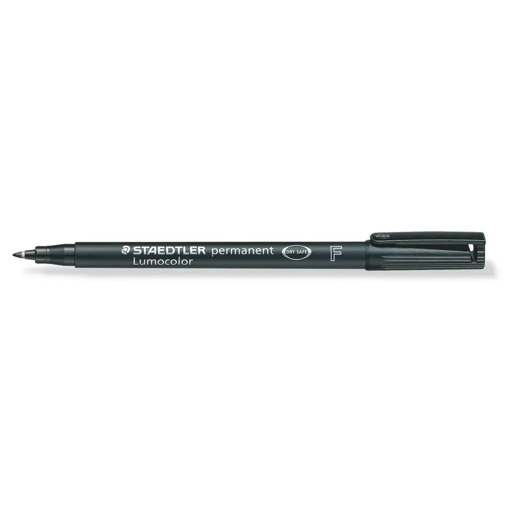Marker permanentni 0,6mm CD/DVD Staedtler Lumocolor 318 črn F-0