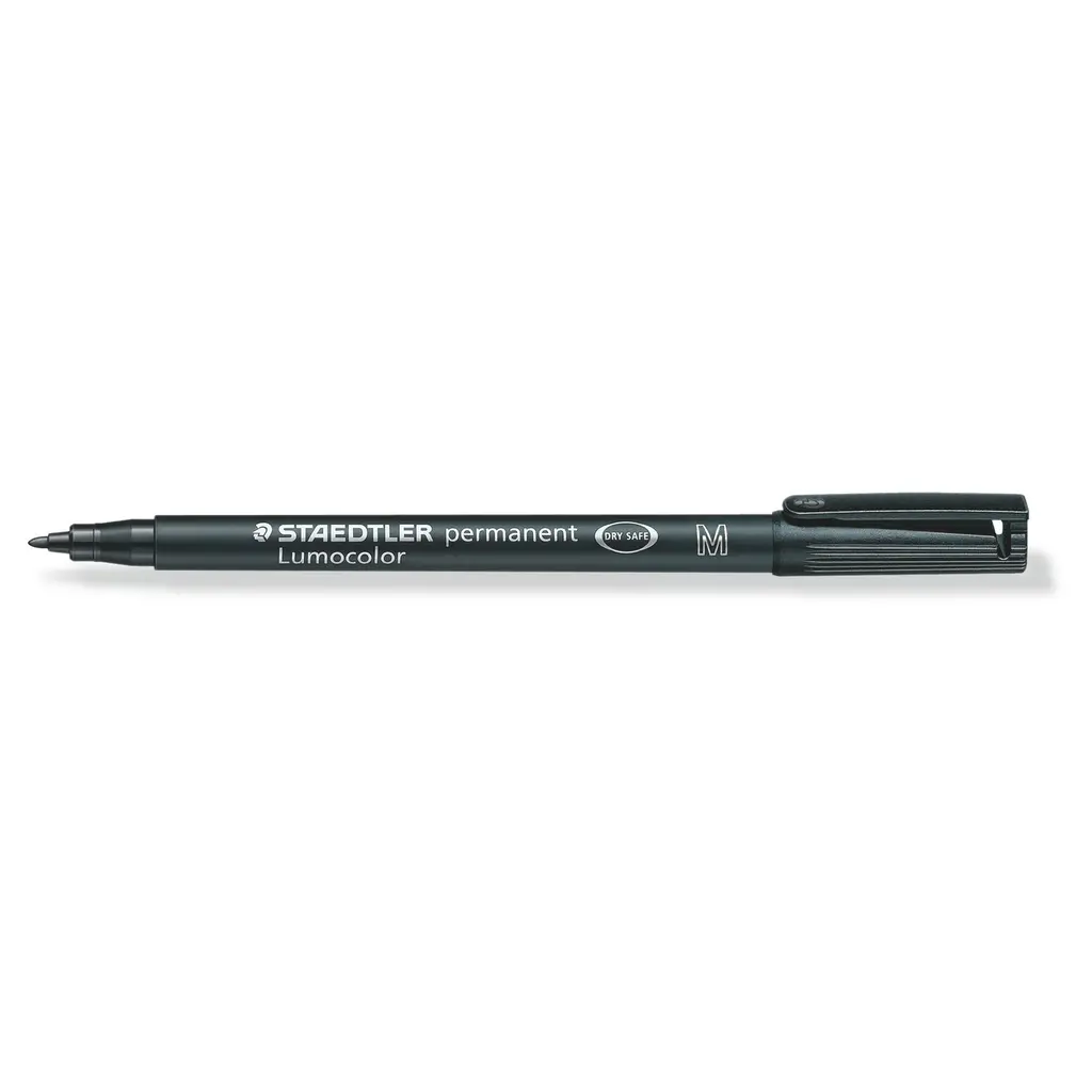 Marker permanentni 1,0mm CD/DVD Staedtler Lumocolor 317 črn M-0
