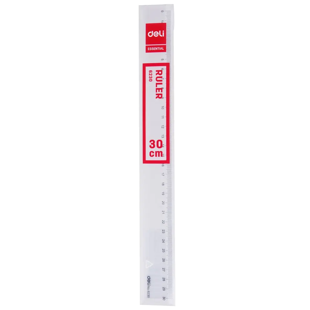 Ravnilo PVC 30cm Deli 6230-0