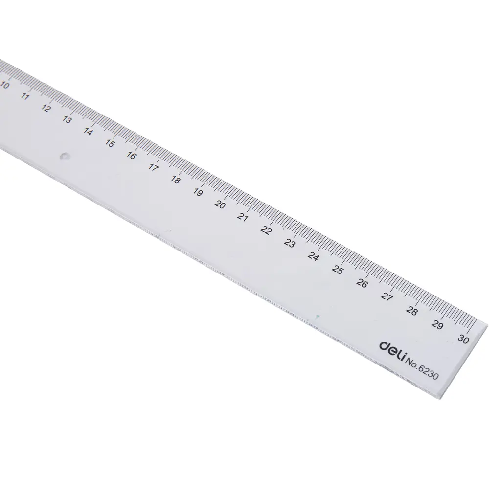 Ravnilo PVC 30cm Deli 6230-1