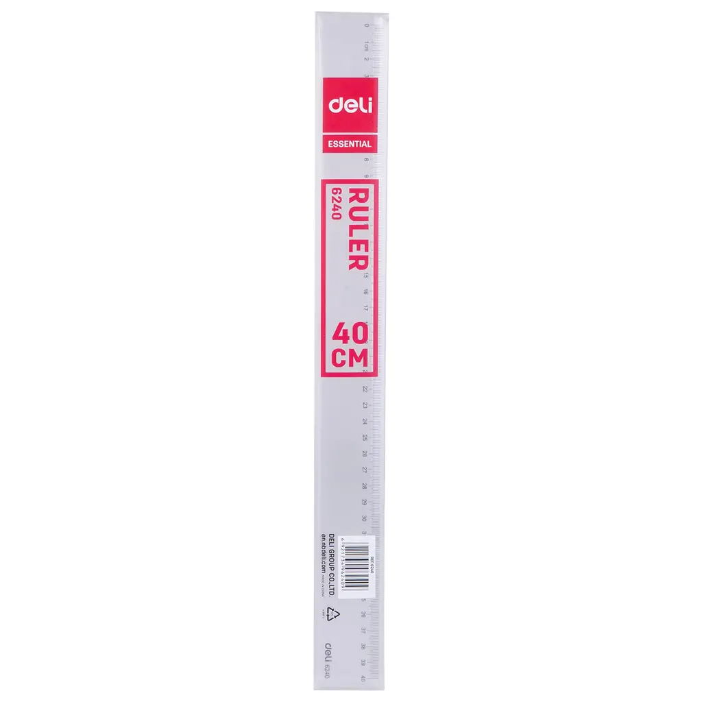 Ravnilo PVC 40cm Deli 6240-0