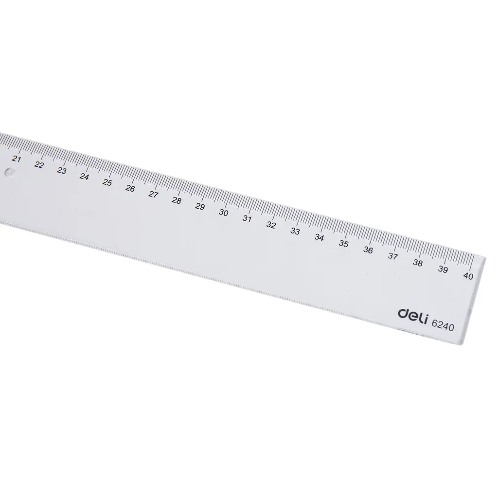 Ravnilo PVC 40cm Deli 6240-1