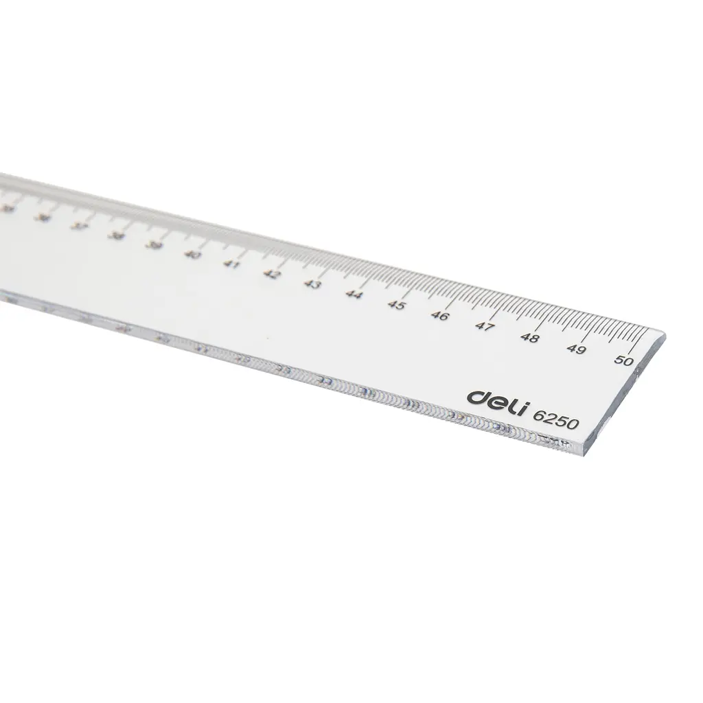 Ravnilo PVC 50cm Deli 6250-1