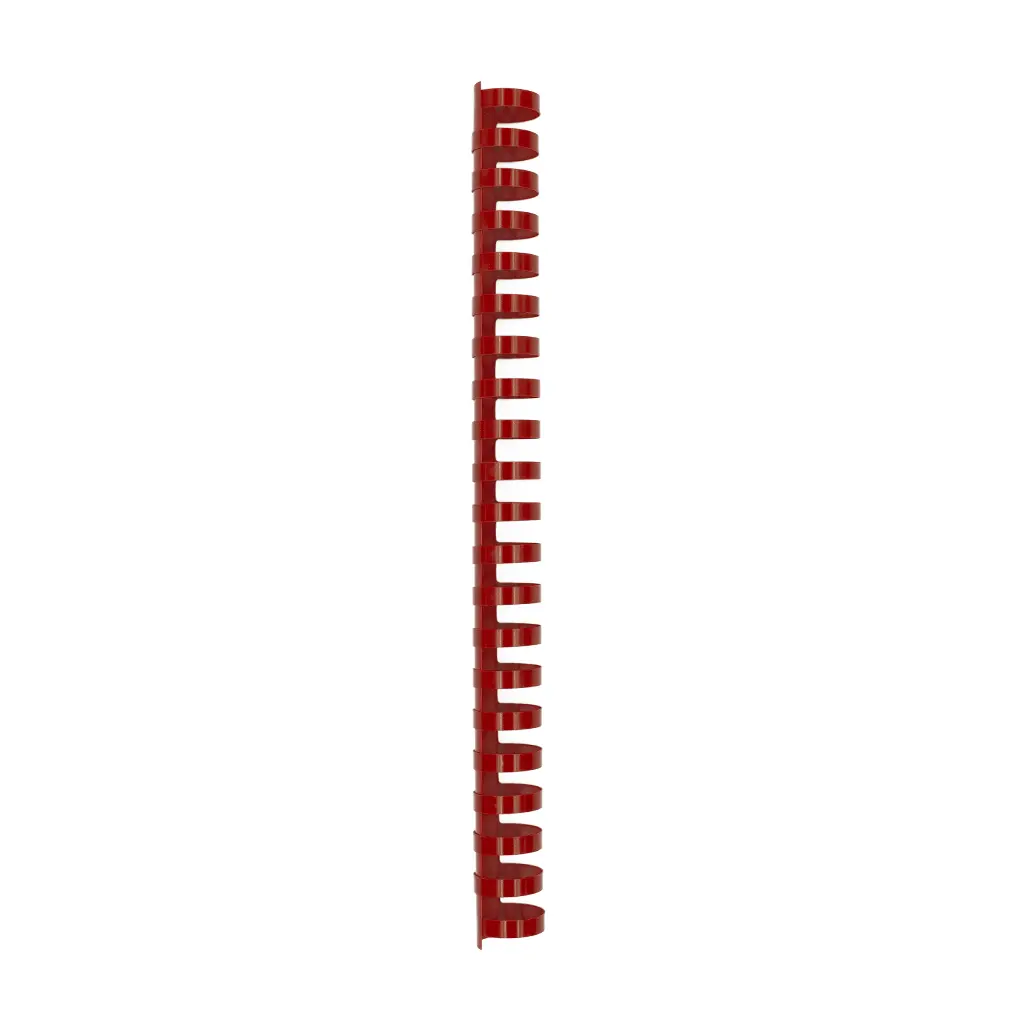 Spirala PVC za vezavo do 180 listov 22mm 50/1 okrogla rdeča-0