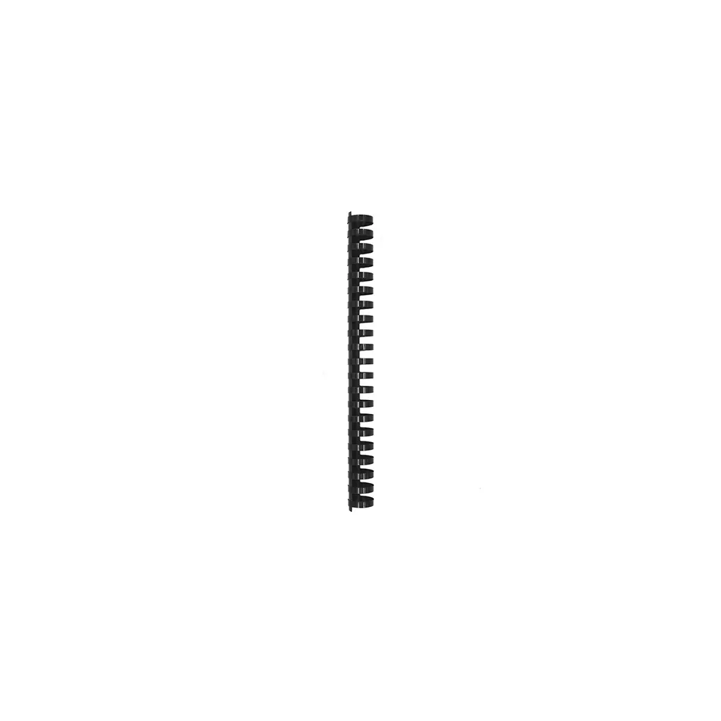 Spirala PVC za vezavo do 210 listov 25mm 50/1 okrogla črna-1