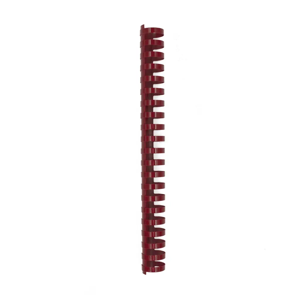 Spirala PVC za vezavo do 245 listov 28mm 100/1 okrogla rdeča-0